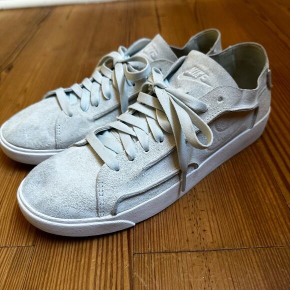Nike Blazer low top suede ghost aqua sneakers SIZE 8.5 - Picture 8 of 10